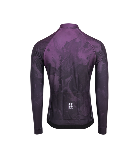 Men’s cycling long sleeve jersey | MOTION Z6 Plum Purple